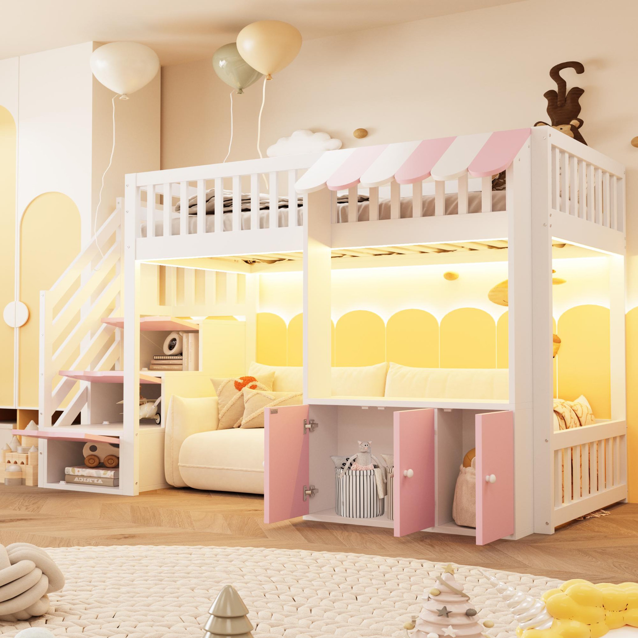 Voir la diapositive 4 : MERAX Lit mezzanine enfant
