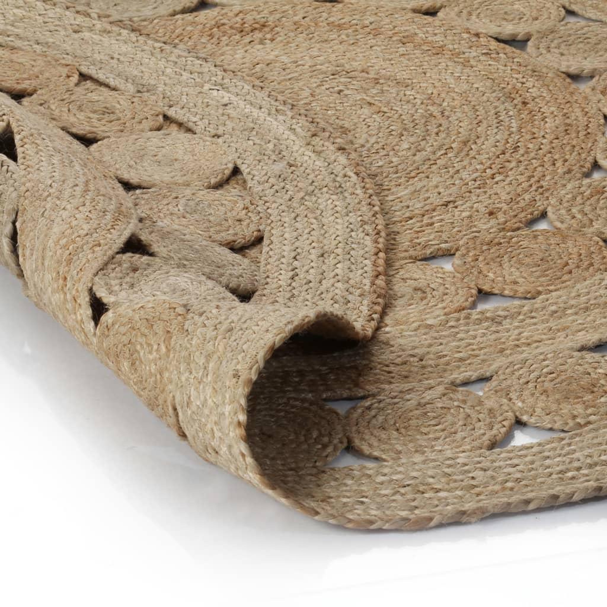 Voir la diapositive 5 : VIDAXL Tapis Design tresse Jute 240 cm Rond