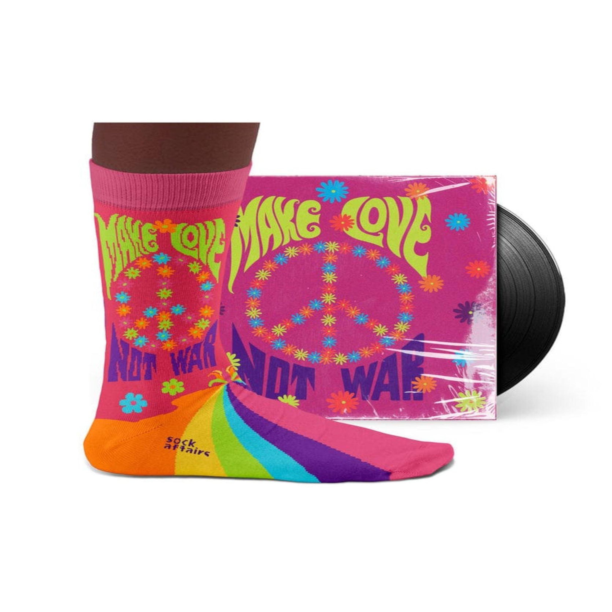 Voir la diapositive 2 : SOCK AFFAIRS Chaussettes peace & love