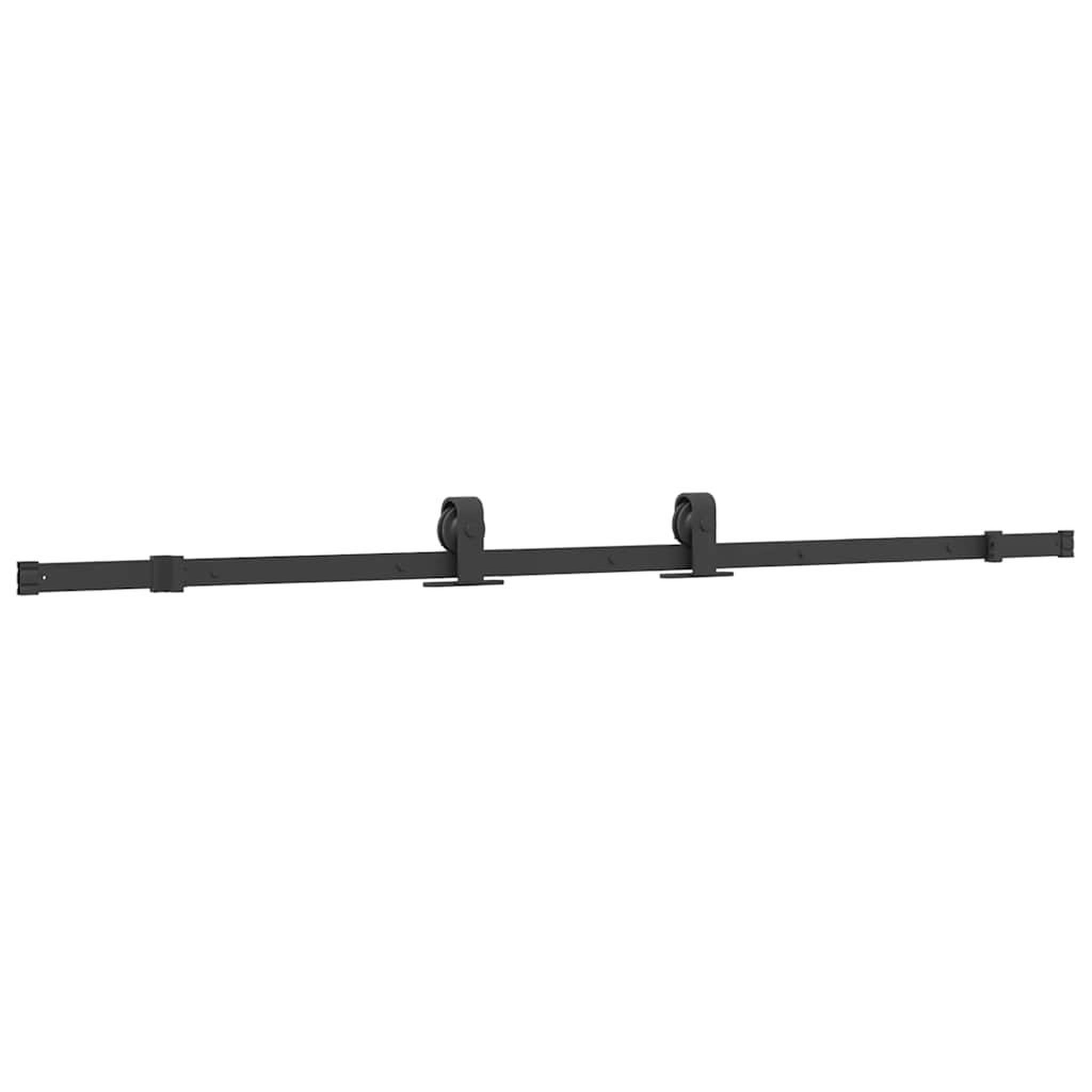 Voir la diapositive 4 : VIDAXL Kit de quincaillerie de porte coulissante 183 cm Acier Noir