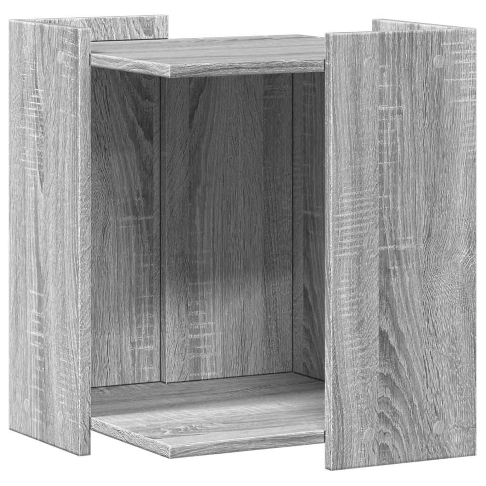 Voir la diapositive 2 : VIDAXL Meuble de bac a litiere pour chat sonoma gris bois d'ingenierie