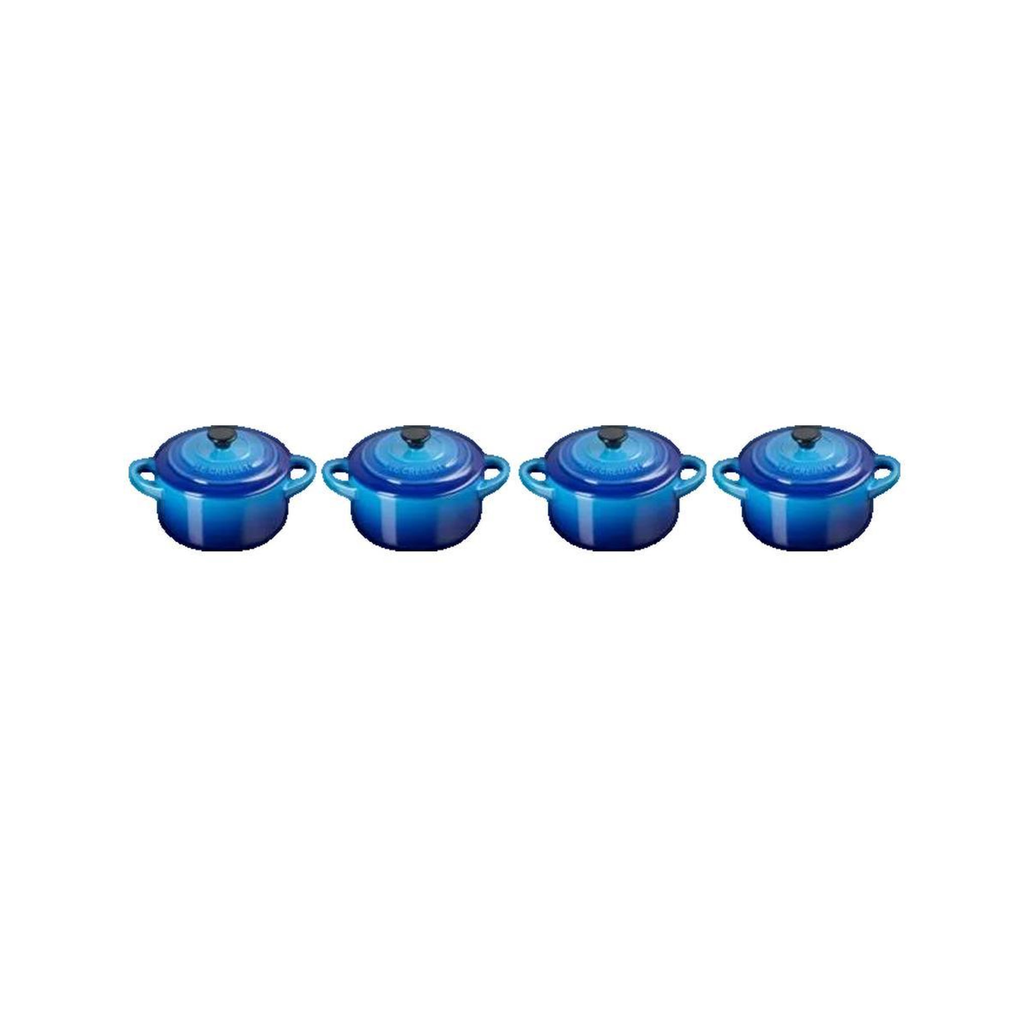 Le Creuset Cocottes Miniatures Le Creuset Azure Set de 4