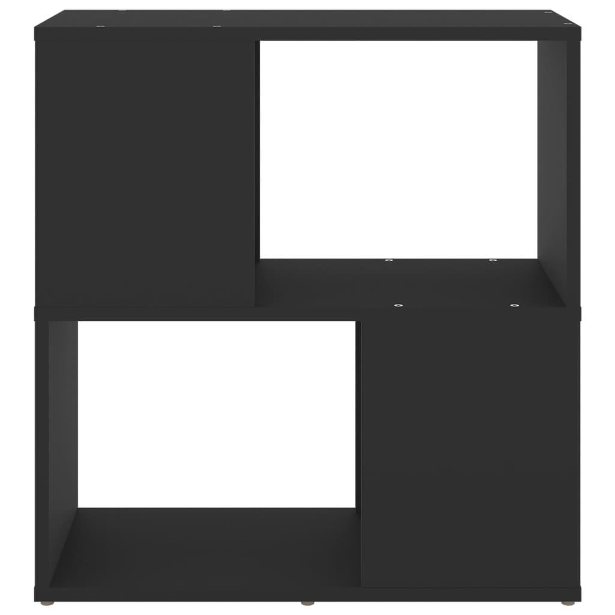 Voir la diapositive 3 : VIDAXL Bibliotheque Noir 60x24x63 cm Bois d'ingenierie