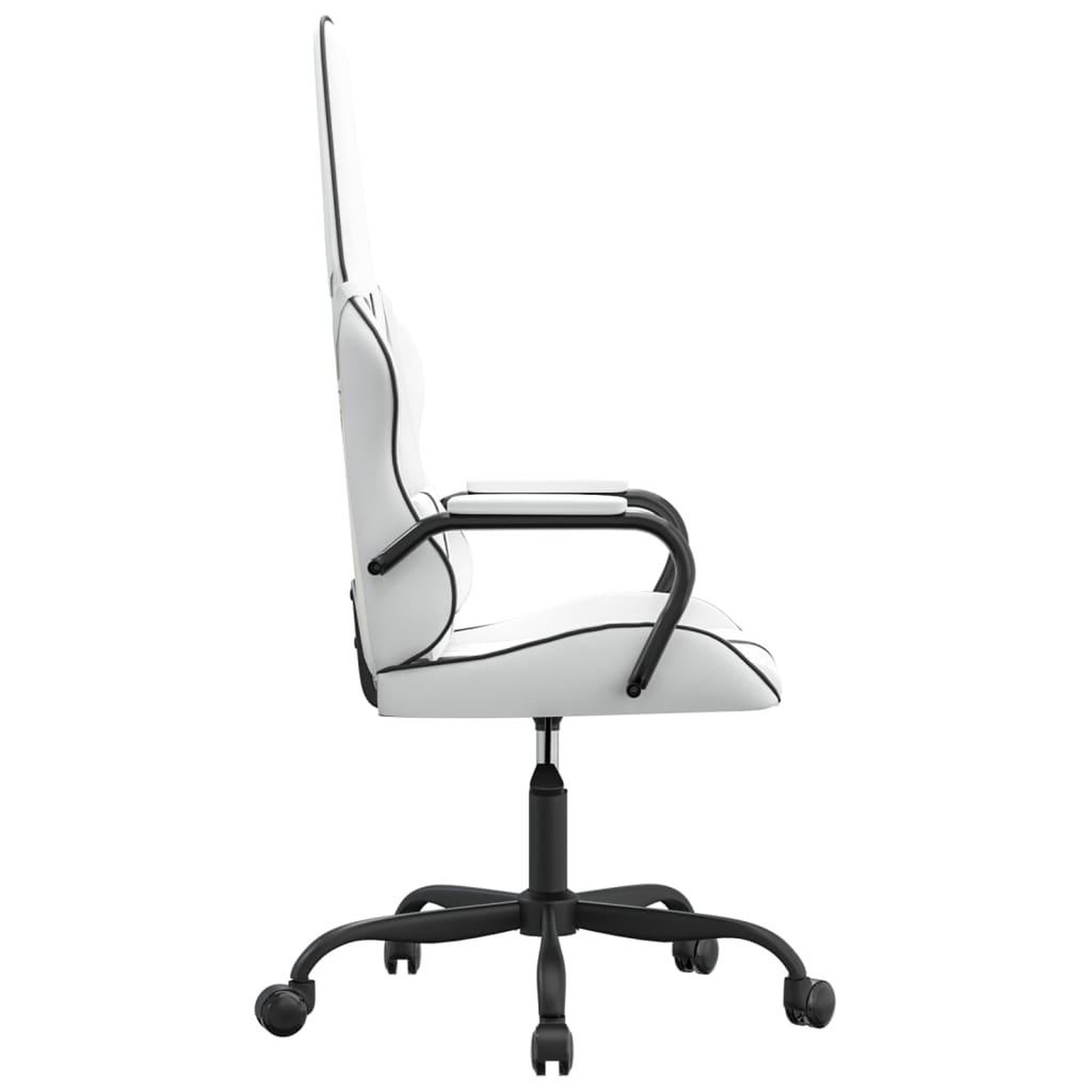 Voir la diapositive 4 : VIDAXL Chaise de jeu Blanc et noir Similicuir