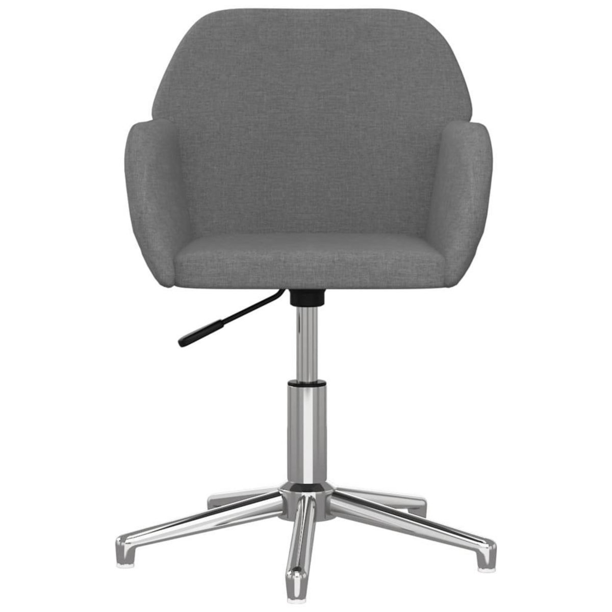 VIDAXL Chaise pivotante de bureau Gris clair Tissu