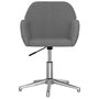 Voir la diapositive 3 : VIDAXL Chaise pivotante de bureau Gris clair Tissu
