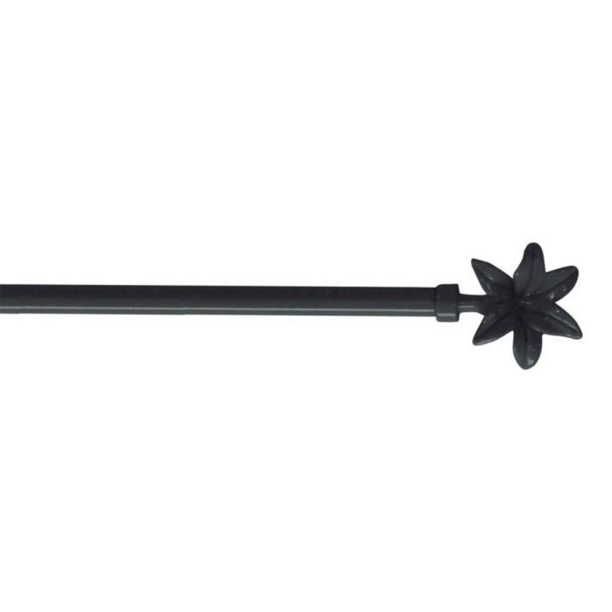 Paris Prix Tringle Déco Extensible  Fleurella  40-60cm Anthracite