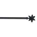 Paris Prix Tringle Déco Extensible  Fleurella  40-60cm Anthracite