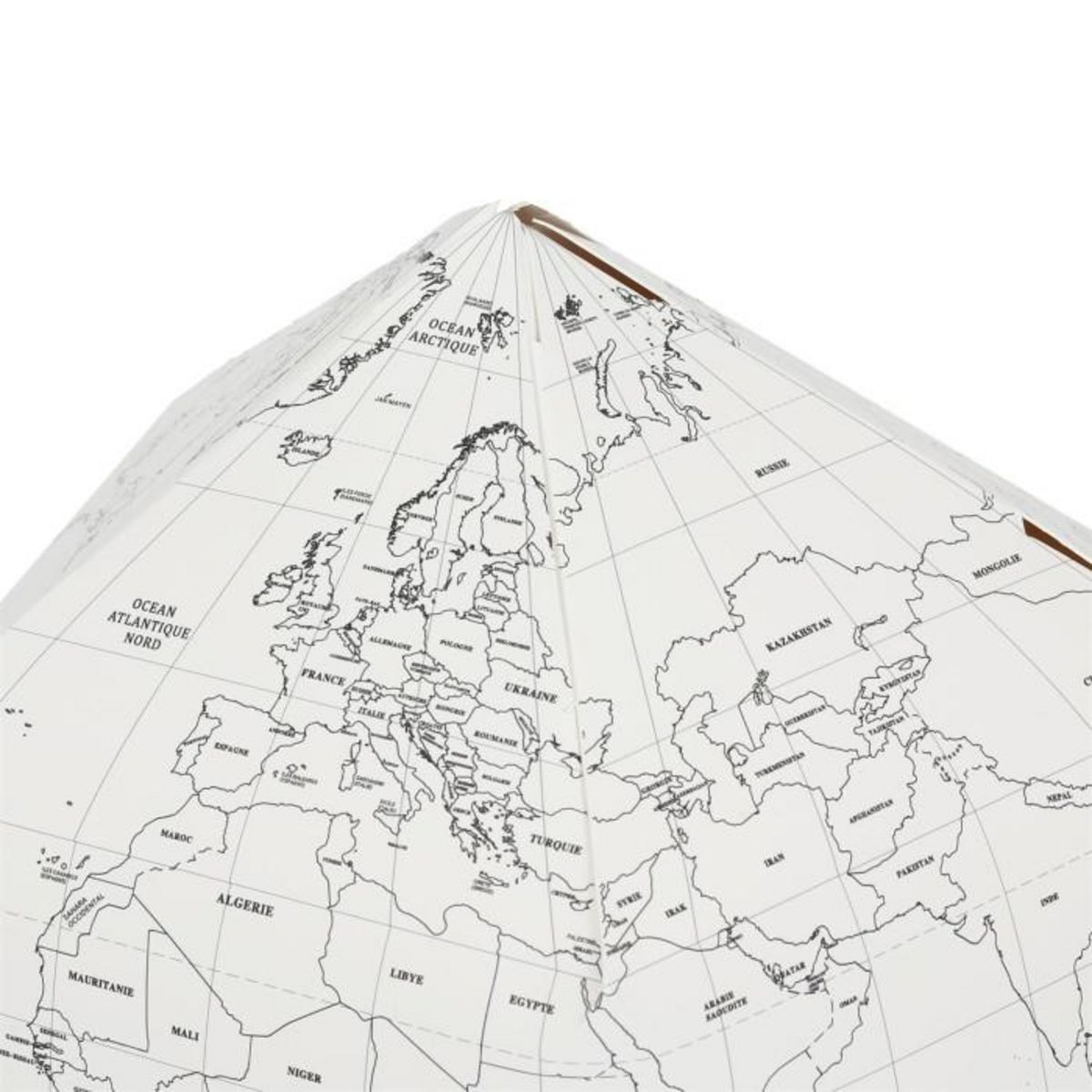 Paris Prix Globe Terrestre à Colorier  5 Feutres  26cm Blanc