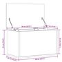 Voir la diapositive 6 : VIDAXL Boîte de rangement blanc 60x35x35 cm bois d'ingenierie