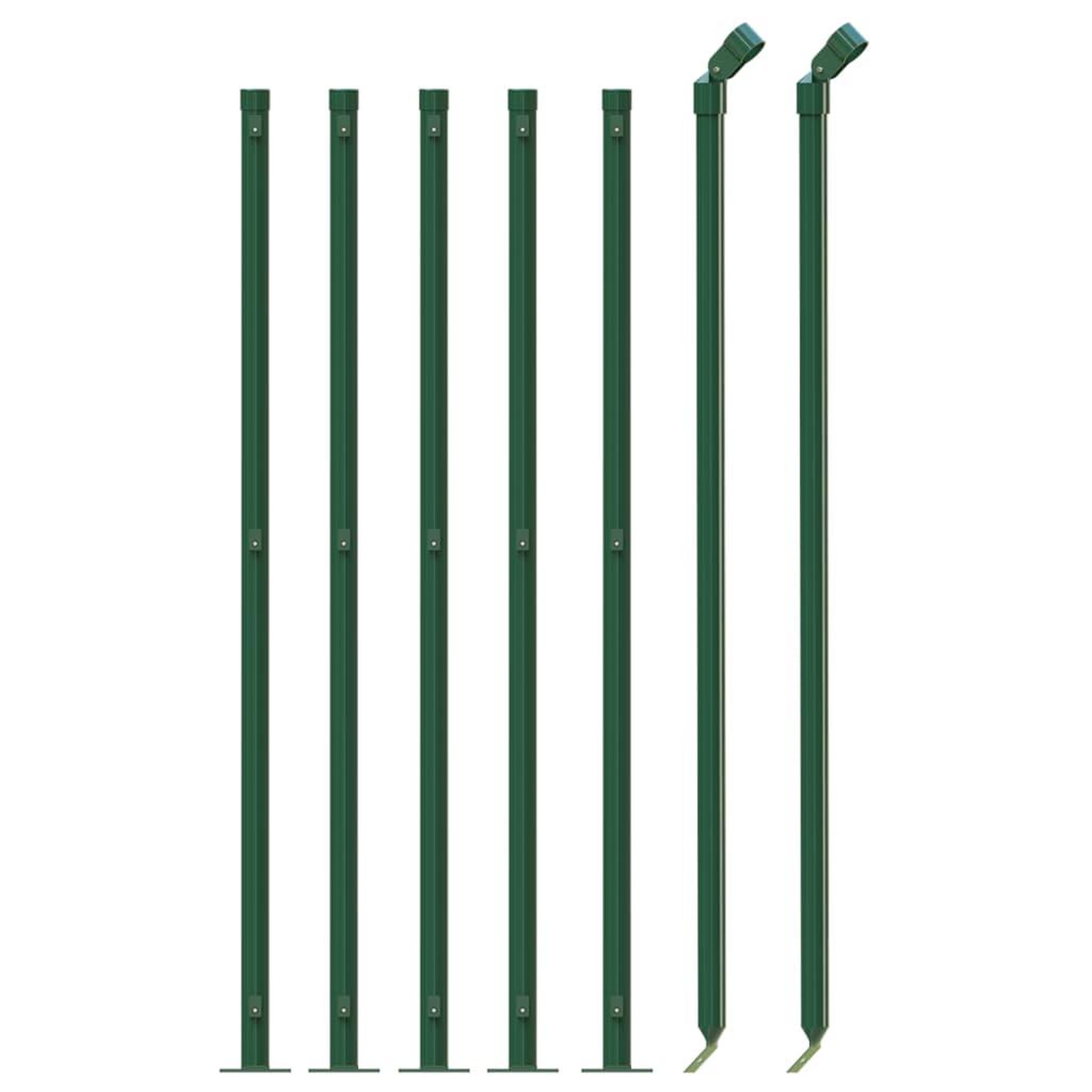 Voir la diapositive 3 : VIDAXL Cloture en treillis metallique avec bride vert 1,1x10 m
