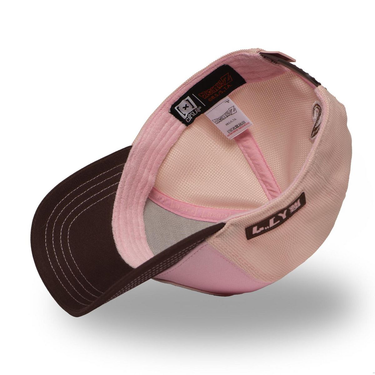 CAPSLAB Casquette trucker premium avec filet en coton sergé Dragon Ball Z Buu