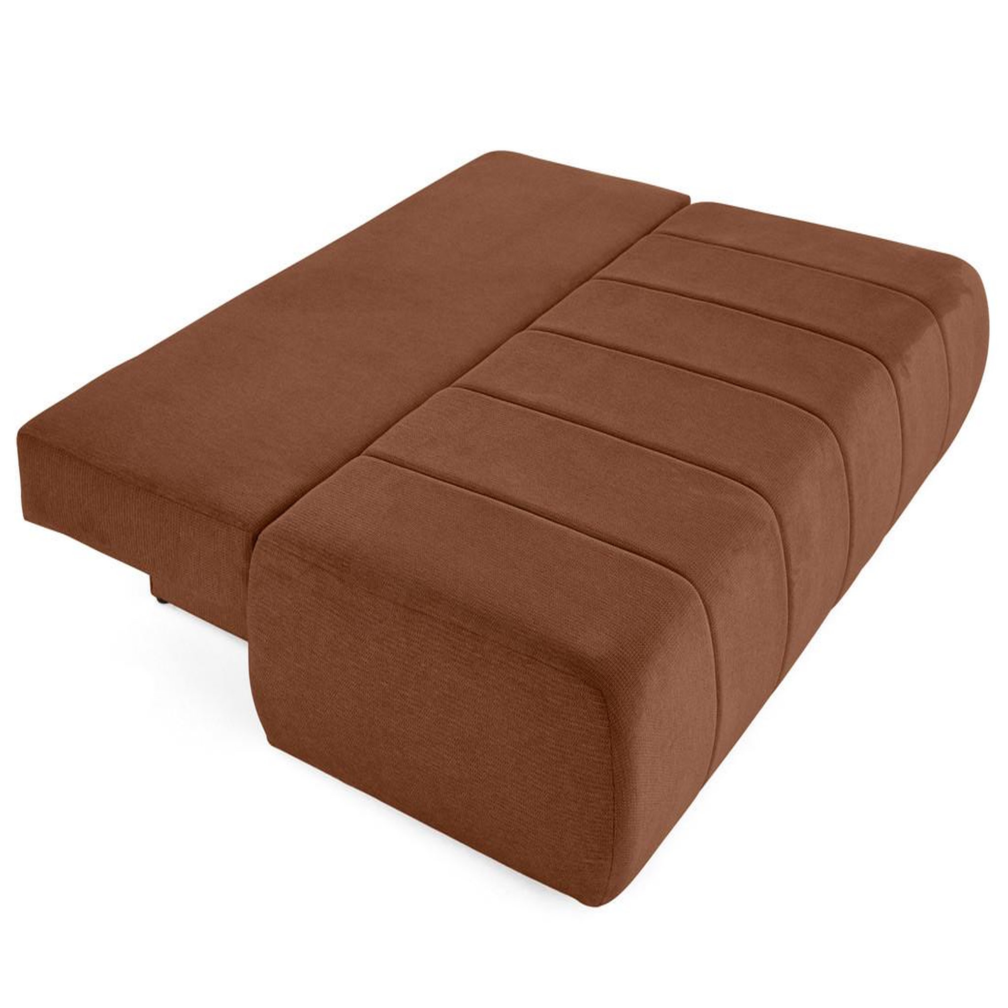 Voir la diapositive 2 : BEST MOBILIER Harper - canapé 3 places convertible avec coffre en tissu texturé
