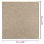 Voir la diapositive 6 : VIDAXL Tapis ZIZUR beige 120x120 cm aspect de jute interieur exterieur