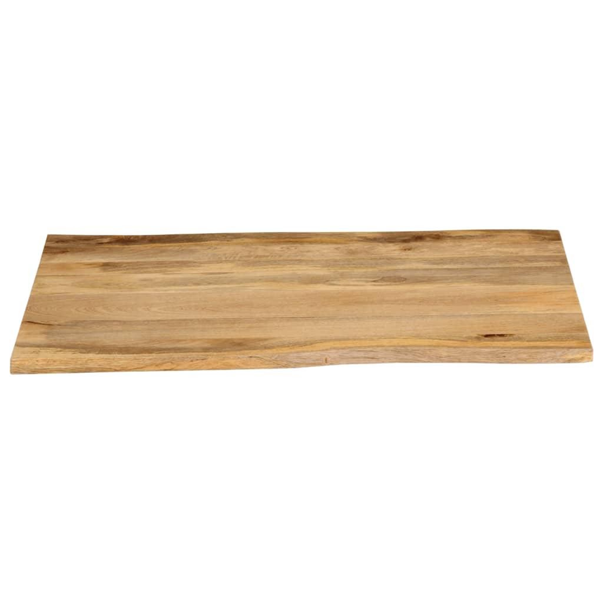 Voir la diapositive 3 : VIDAXL Dessus de table 110x80x2,5 cm bord vivant bois massif manguier