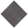 Voir la diapositive 4 : VIDAXL Carreaux de terrasse 10pcs Delavage gris 30x30 cm Acacia solide