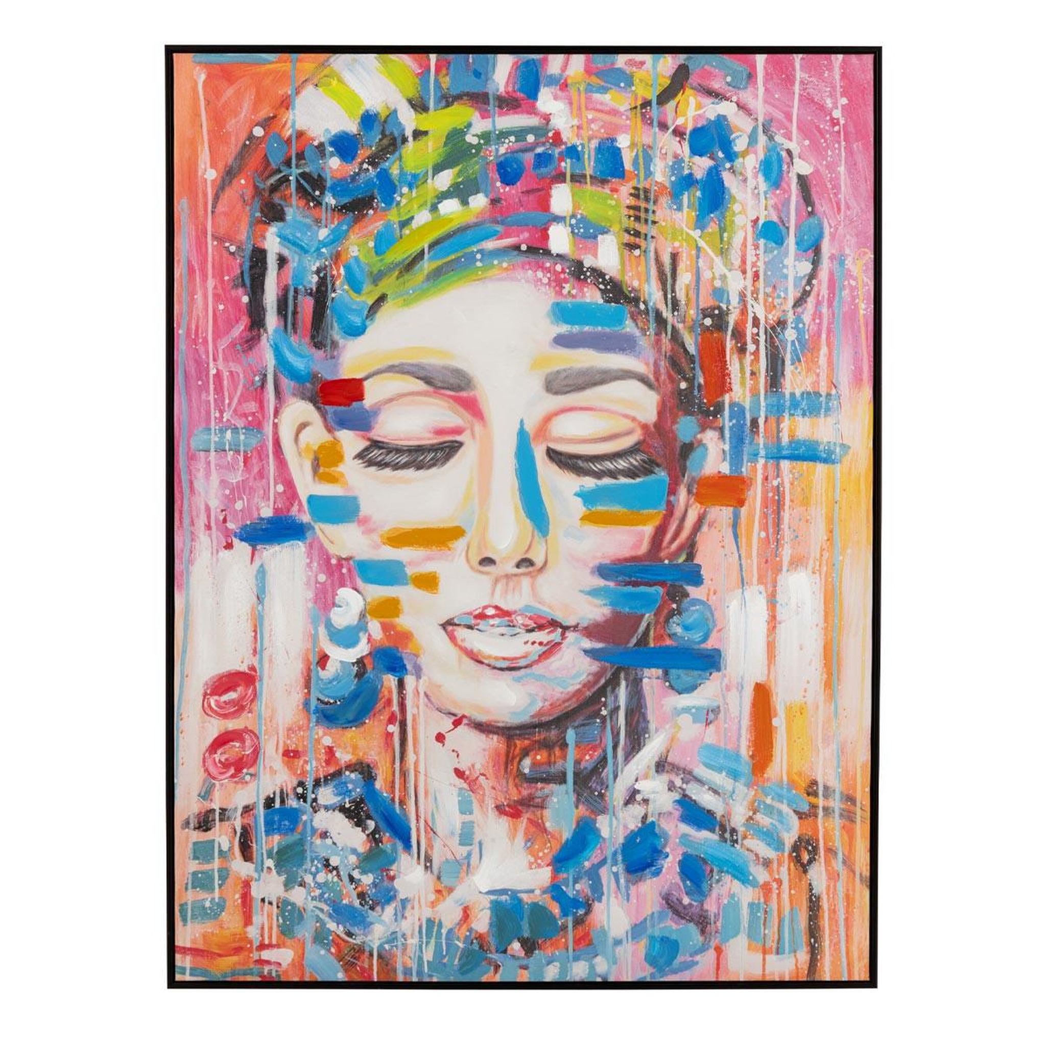 J-LINE Tableau déco  bliss  90x120cm multicolore
