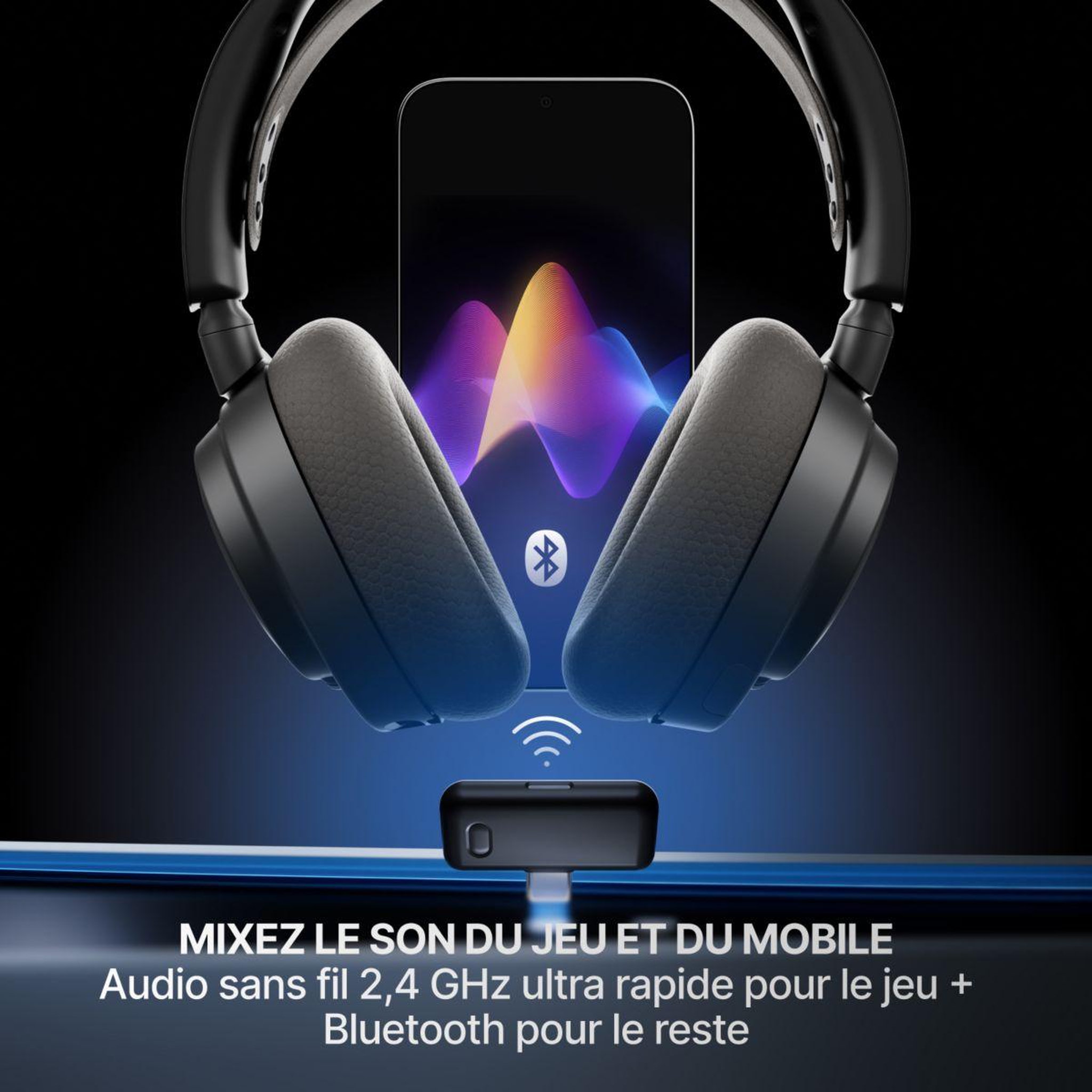 Voir la diapositive 3 : STEEL SERIES Casque gamer Arctis Nova 7P Gen 2 Noir