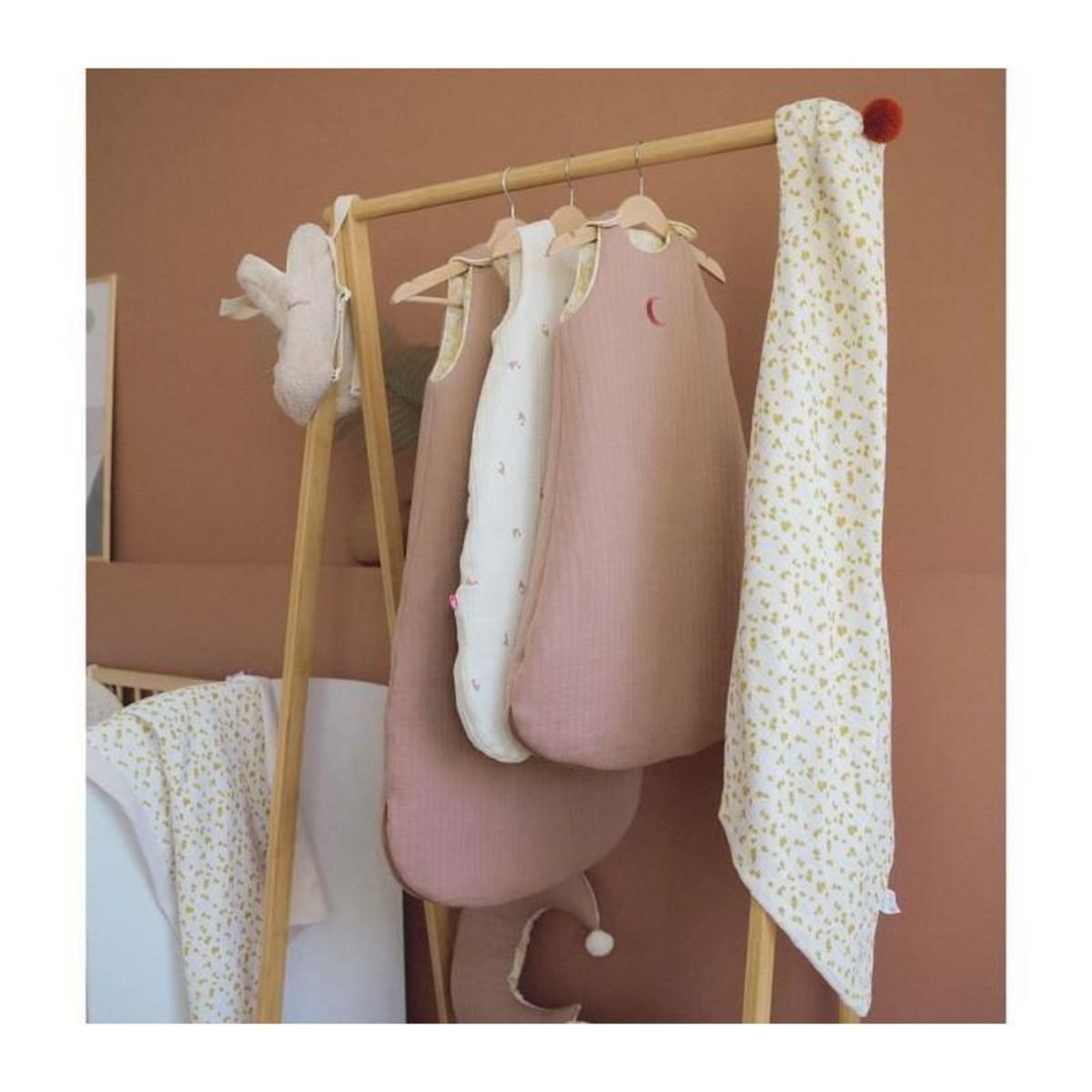 DOMIVA Sortie de bain - DOMIVA - Honey Moon - Coton ultra-doux et absorbant - Capuche intégrée