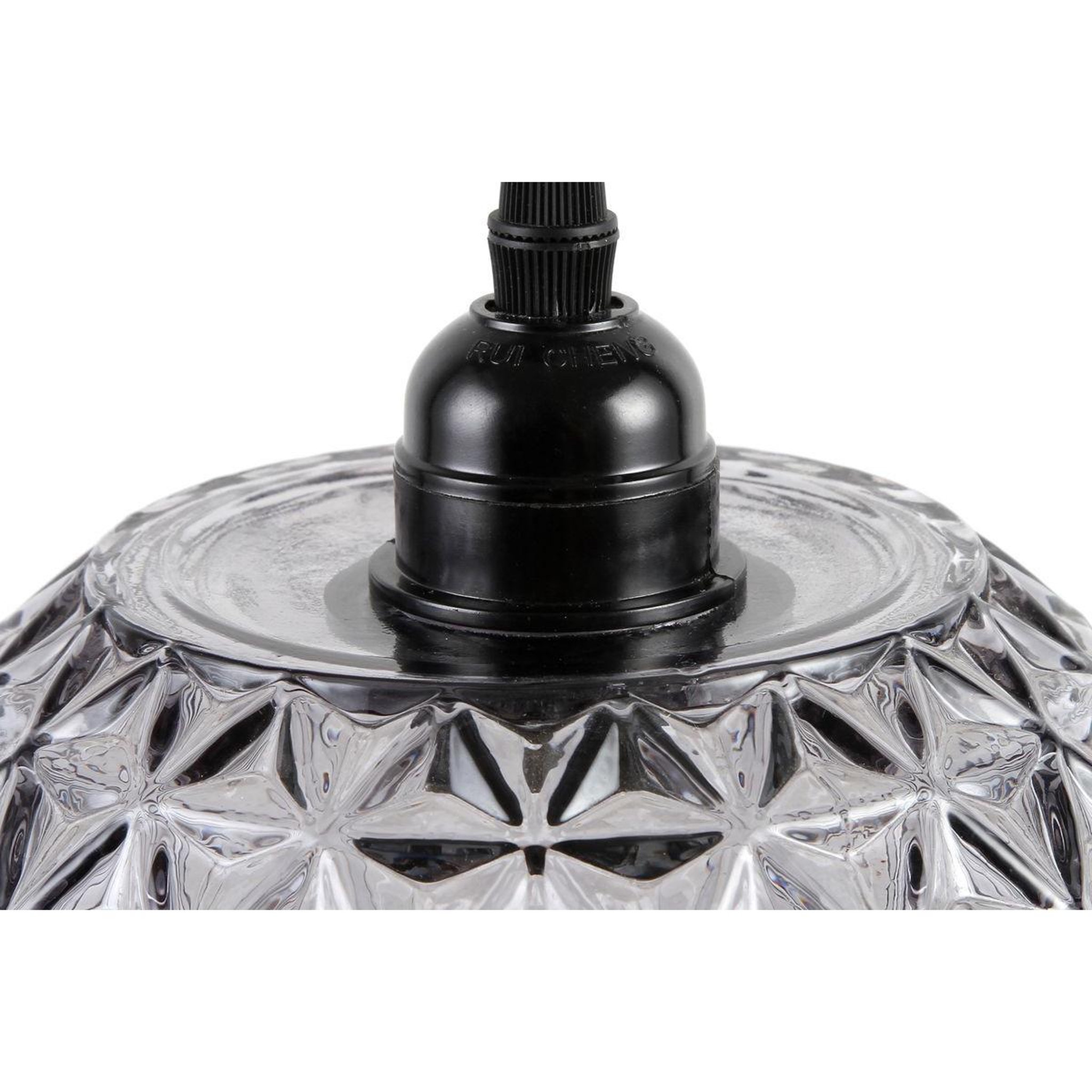 Voir la diapositive 3 : Paris Prix Lampe suspension en verre  corvus  18cm gris