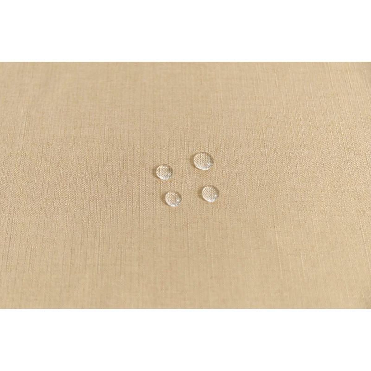 UNIVERS DECOR Nappe antitache unie Beige rectangulaire 145 x 240 cm