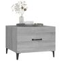 Voir la diapositive 4 : VIDAXL Tables basses avec pieds en metal 2 pcs Sonoma gris 50x50x40 cm