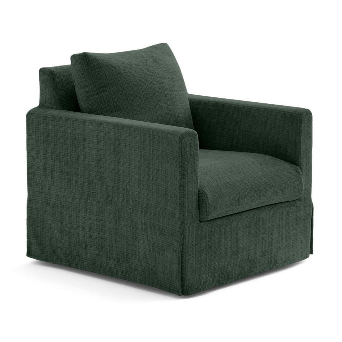 LISA DESIGN Serena - fauteuil déhoussable en velours texturé
