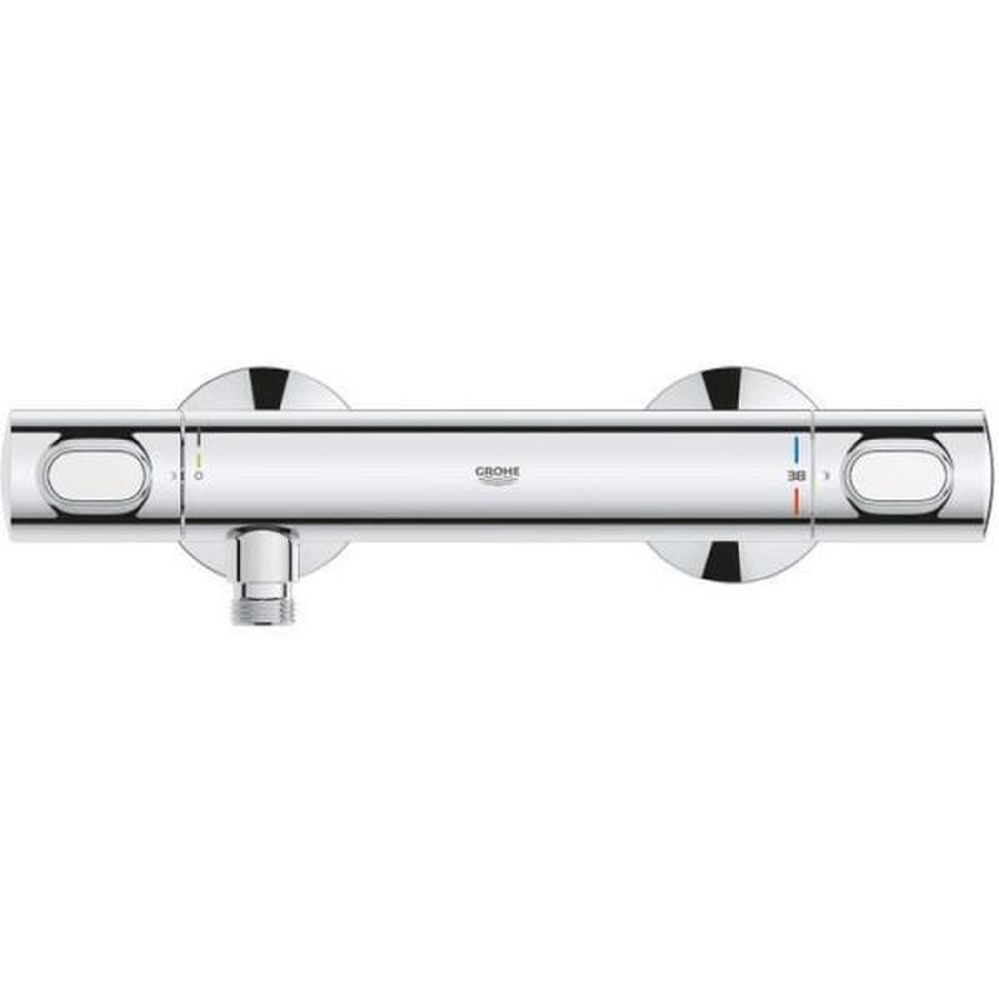 Grohe Mitigeur thermostatique douche grohe precision flow - montage mural - protection anti-brûlure - chromé