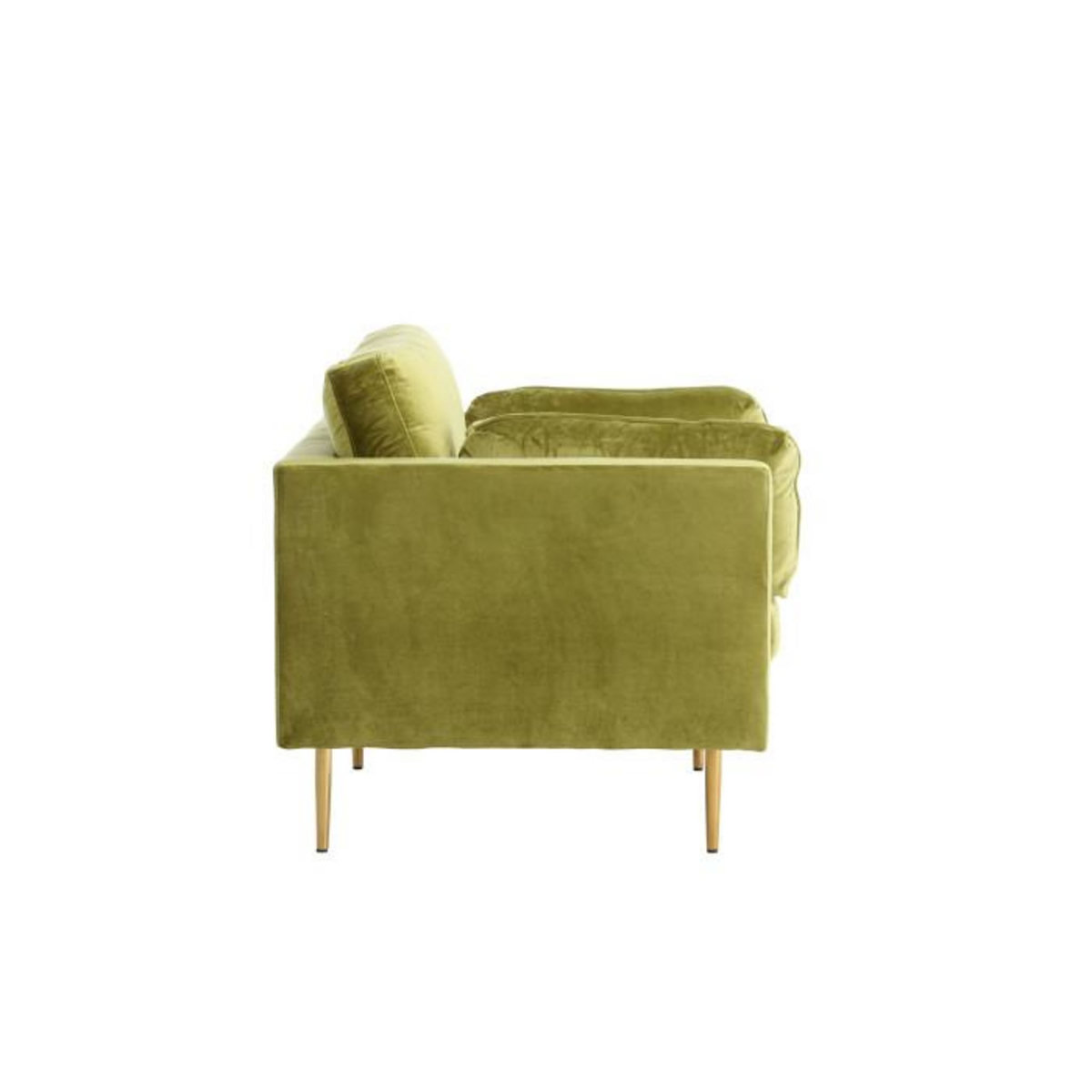 Paris Prix Fauteuil Design en Velours  Boom  110cm Vert