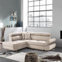 Voir la diapositive 3 : BEST MOBILIER Linea - canapé d'angle gauche convertible - 5 places - avec têtières