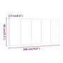 Voir la diapositive 6 : VIDAXL Tete de lit Chene sonoma 200x1,5x80 cm Bois d'ingenierie
