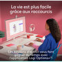 Voir la diapositive 4 : Logitech Souris sans fil POP Mouse Rose