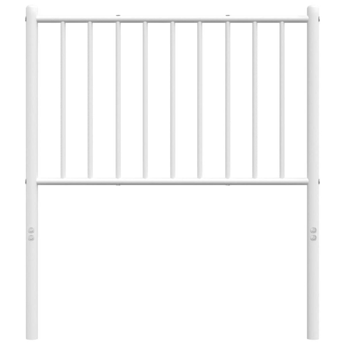VIDAXL Tete de lit metal blanc 80 cm