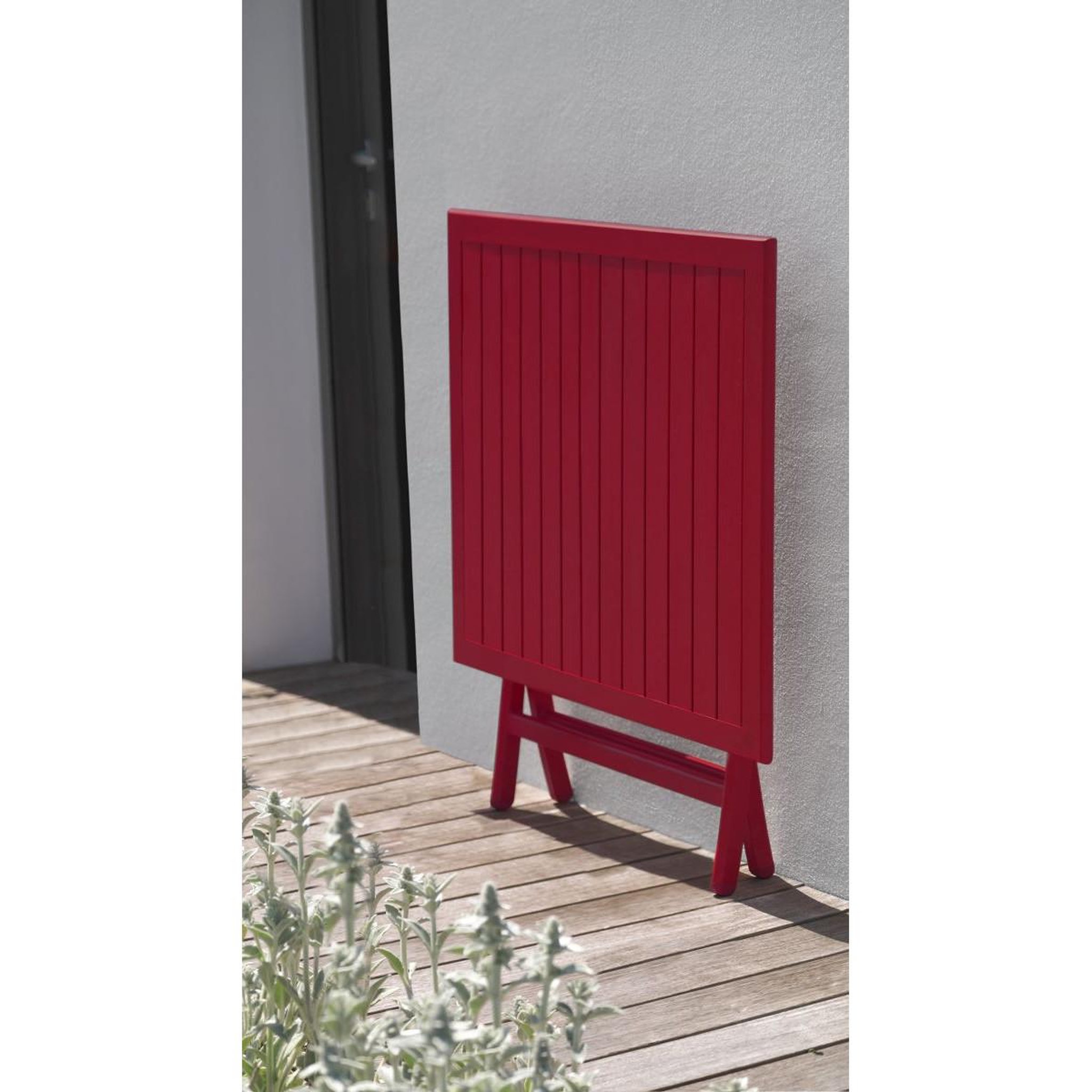 Voir la diapositive 3 : Paris Prix Table de jardin pliante  marius  70cm rouge carmin