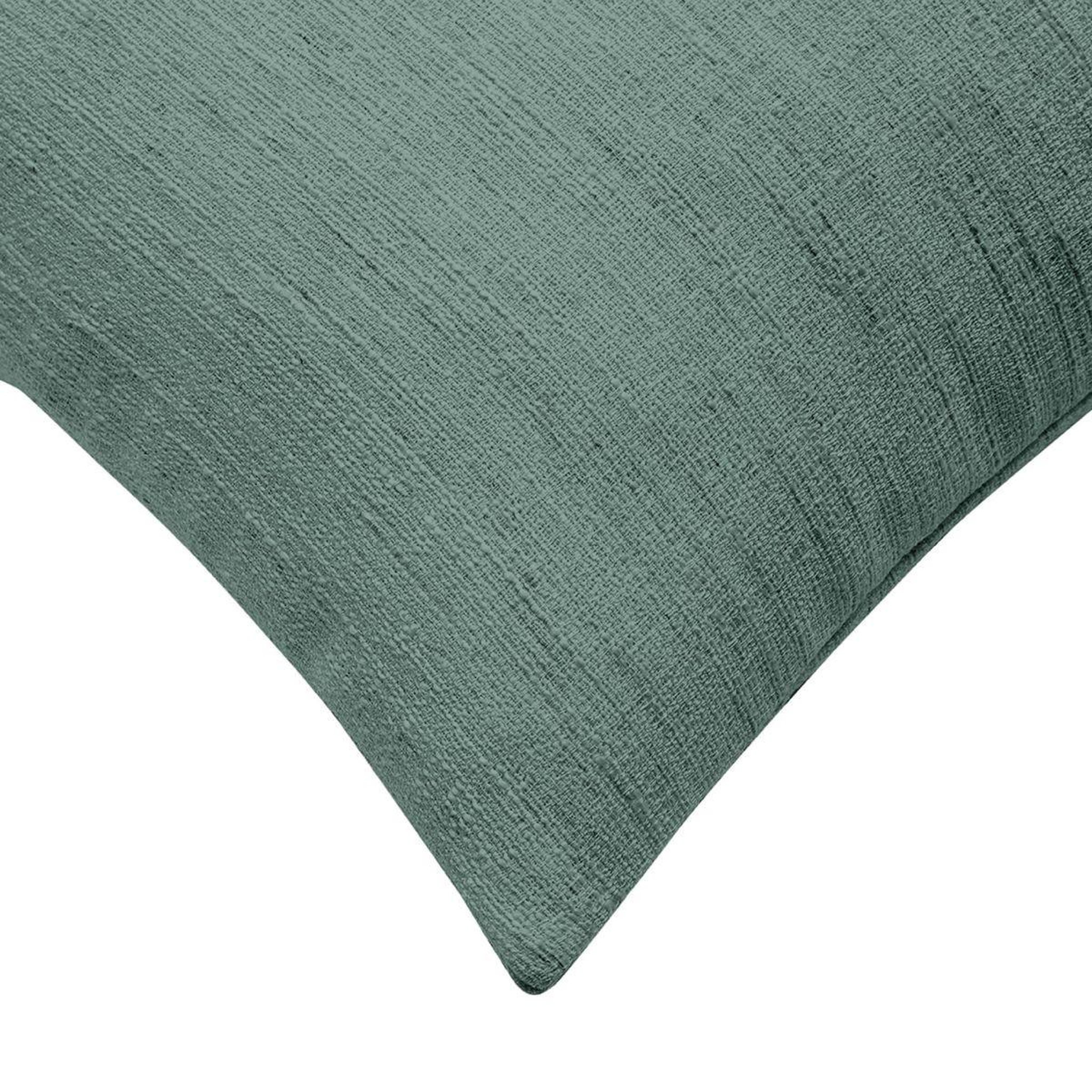 Voir la diapositive 3 : Douceur d'Intérieur Coussin effet lin tissé  nando  45x45cm vert cèdre