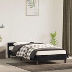 VIDAXL Cadre de lit sans matelas noir 100x200 cm velours