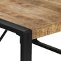 Voir la diapositive 4 : VIDAXL Table a manger 140x140x75 cm Bois de manguier brut