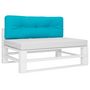 Voir la diapositive 3 : VIDAXL Coussin de palette turquoise 120x40x12 cm tissu