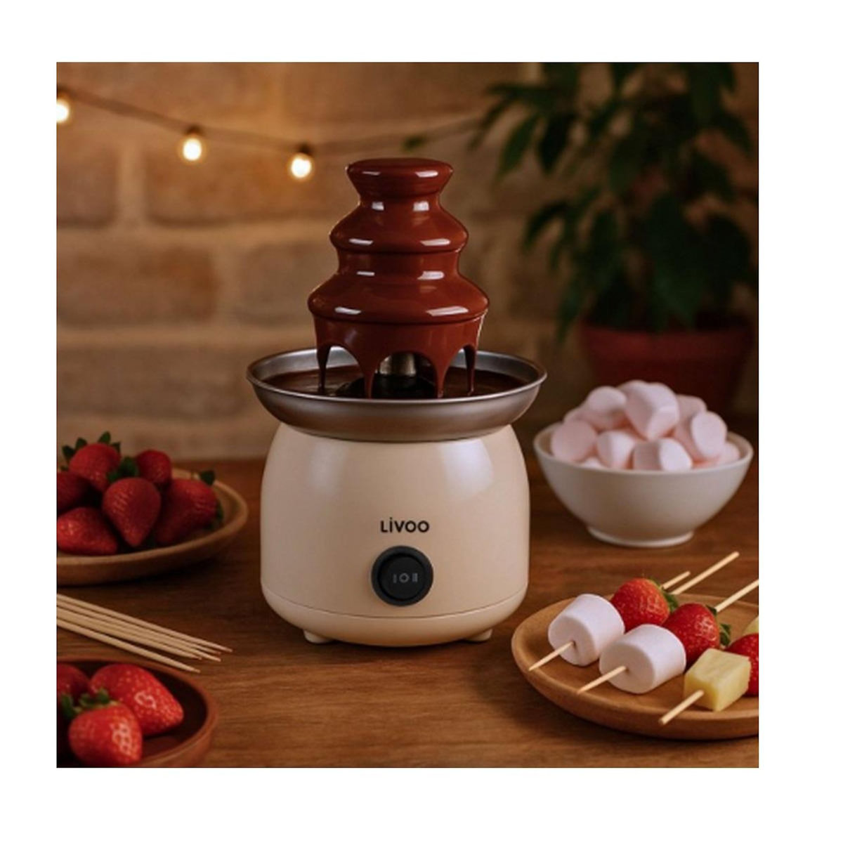 LIVOO Chocolatière 0.25l 70w crème - DOM533C