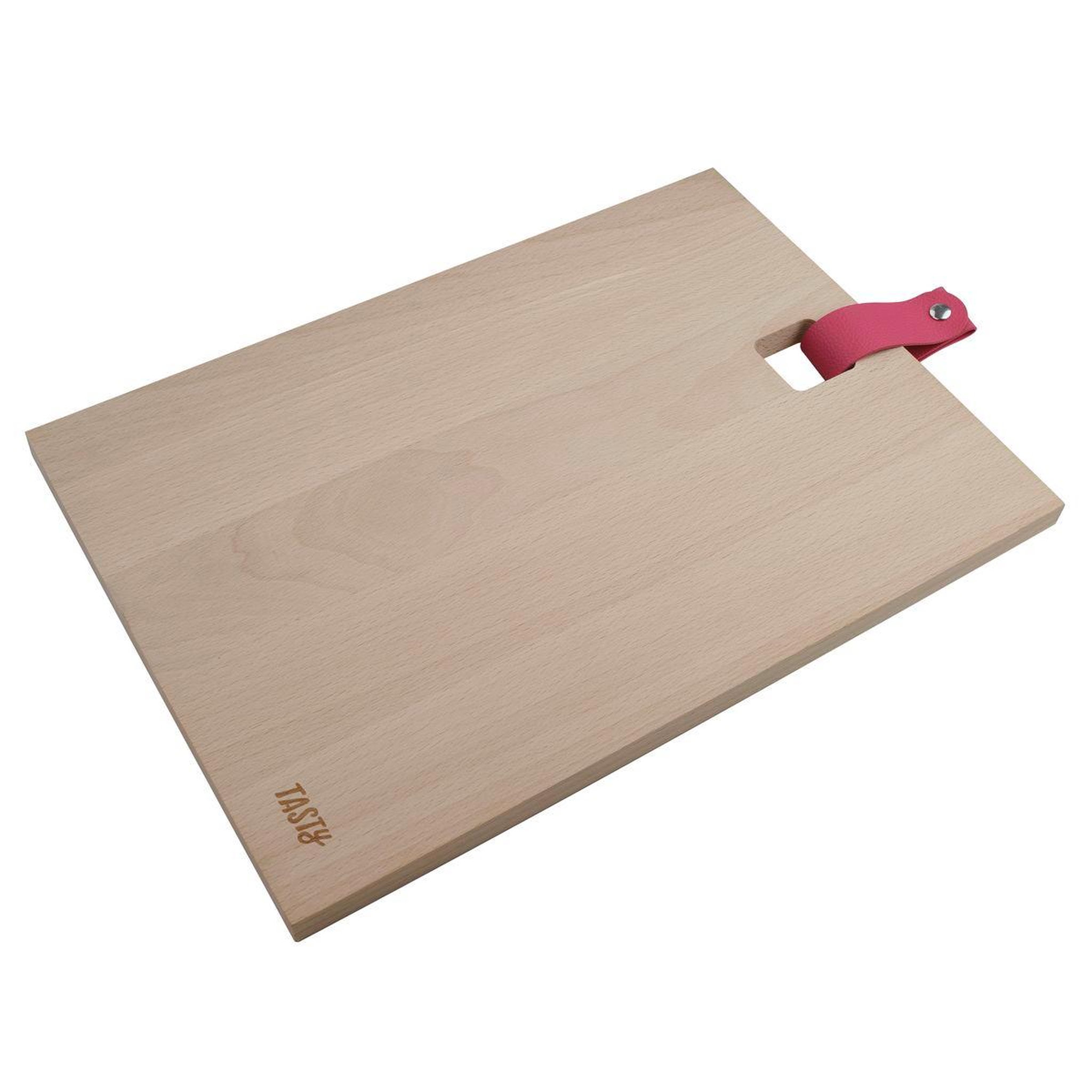Voir la diapositive 1 : TASTY Planche à découper en bois rectangulaire 35 x 25 cm tasty green