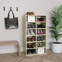 Voir la diapositive 1 : VIDAXL Etagere a chaussures Chene sonoma 54x34x100,5 cm