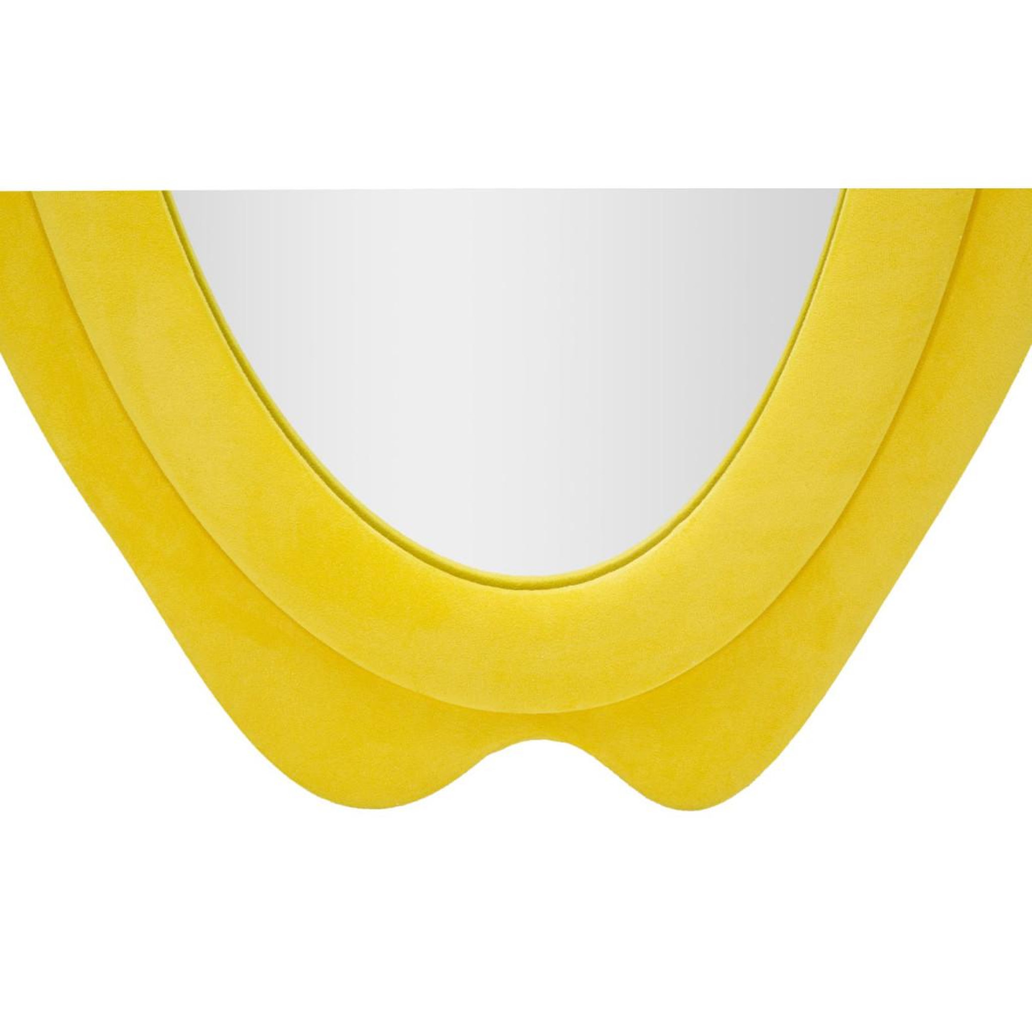 Voir la diapositive 4 : Paris Prix Miroir Mural en Velours  Chanel  160cm Jaune
