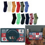 Voir la diapositive 4 : The Home Deco Factory Calendrier de l'Avent 12 paires de chaussettes Homme