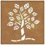 Voir la diapositive 5 : VIDAXL Decoration murale jardin 55x55 cm acier corten design d'arbre