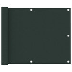 VIDAXL Ecran de balcon Vert fonce 75x500 cm Tissu Oxford