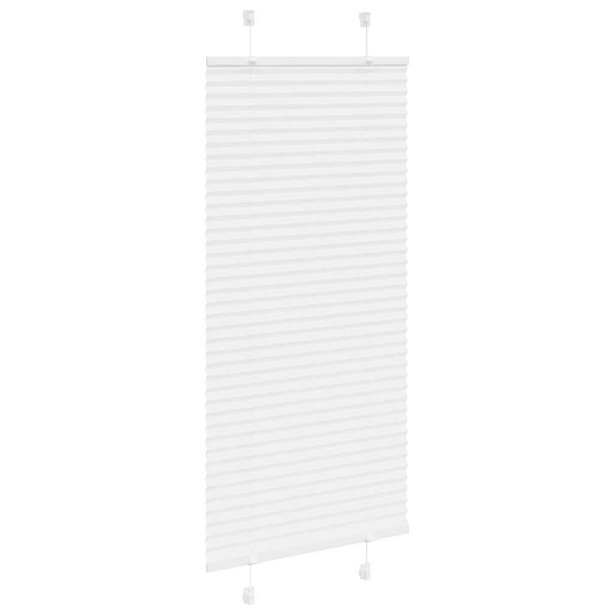 Voir la diapositive 3 : VIDAXL Store plisse blanc 55x150 cm largeur du tissu 54,4 cm polyester