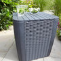 Voir la diapositive 5 : Keter Keter Table d'appoint de jardin Luzon Osier plat Graphite