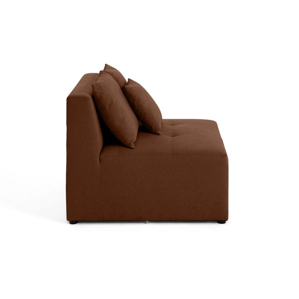 LISA DESIGN Amalfi - module d'assise sans accoudoirs - 1 place - en tissu