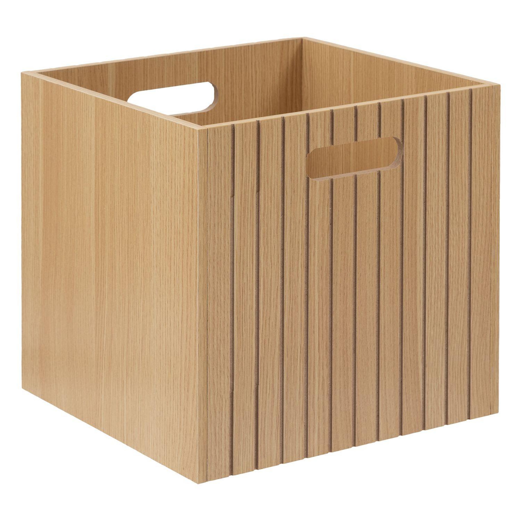 FIVE Boîte de rangement 31 x 31 en bois tasso - beige