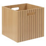 Voir la diapositive 1 : FIVE Boîte de rangement 31 x 31 en bois TASSO - Beige